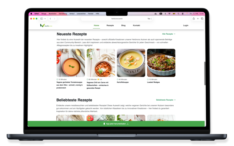 Herbivora Web Screenshot