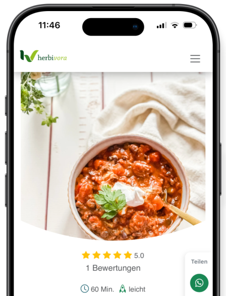 Herbivora Webauftritt Screenshot